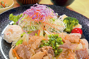 写真：道産豚バラの味噌炒め定食